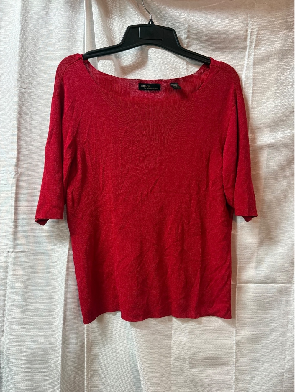 Valerie by Valerie Stevens Red Knit Pullover Sweater XL